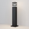 Lampa stojąca ogrodowa zewnętrzna słupek nowoczesna aluminiowa czarna prostokąt Unter den Linden MAYTONI O578FL-01B
